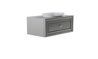 Тумба с раковиной Astra-Form Шарм 4631177715082 90 см серый матовый